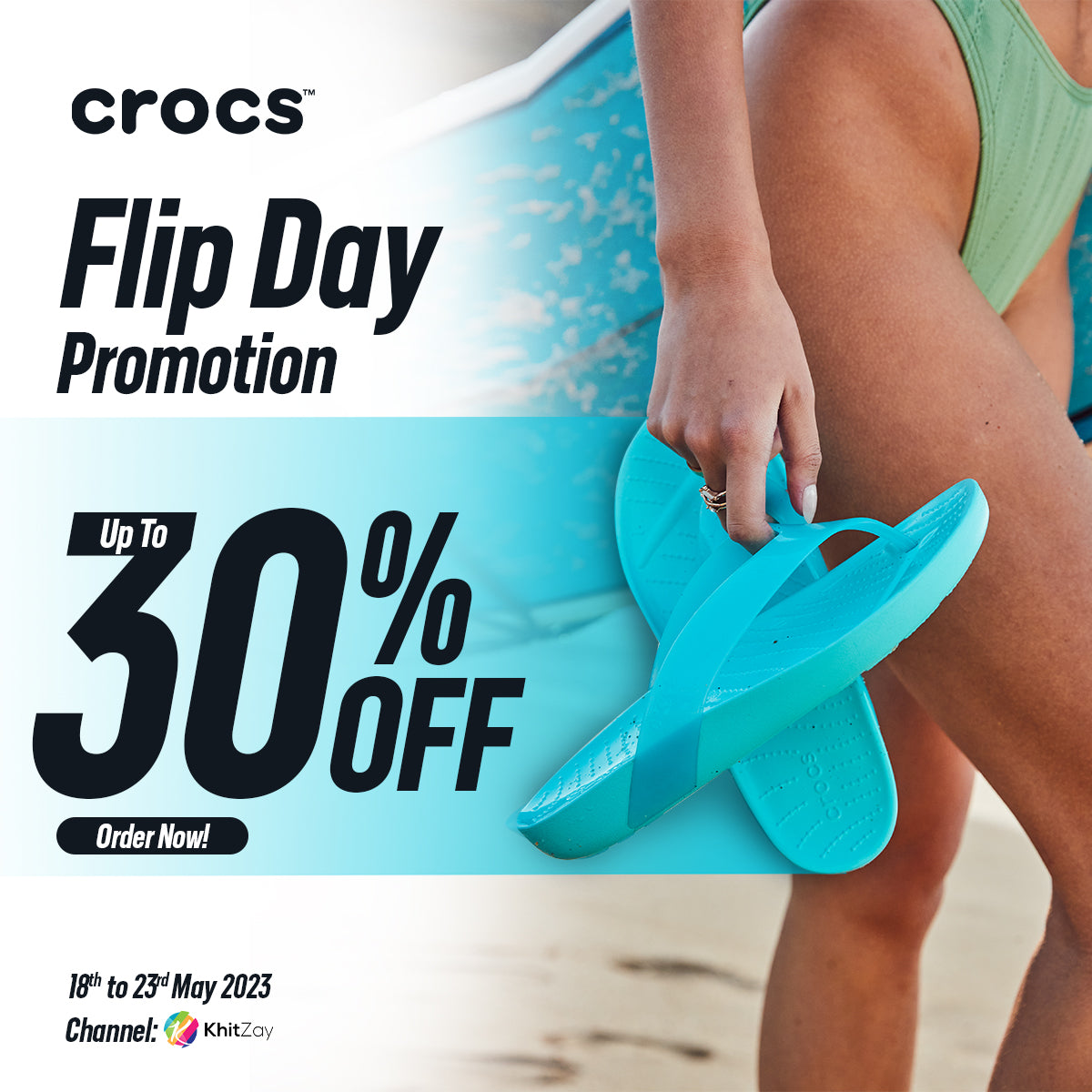 CROCS UNISEX Crocsband Flip – Khit Zay