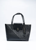 BONIA Women Trimmed Leather Handbag 081902-002-8-8