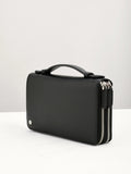 PEDRO Leather Zip-Around Travel Organizer - Black