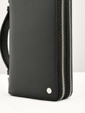 PEDRO Leather Zip-Around Travel Organizer - Black