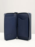 PEDRO Leather Zip-Around Travel Organizer - Navy