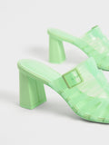 CHARLES & KEITH_Madison See-Through Caged Mules_Green