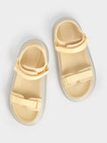 CHARLES & KEITH_Recycled Polyester Velcro-Strap Sports Sandals _Yellow