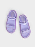 CHARLES & KEITH_Recycled Polyester Velcro-Strap Sports Sandals _Lilac