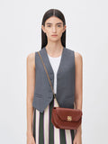 CHARLES & KEITH Avis Geometric Shoulder Bag Chocolate