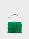 CHARLES & KEITH Waverly Scallop-Trim Bag Green