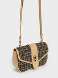 CHARLES & KEITH_Aubrielle Tweed Panelled Crossbody Bag_Multi