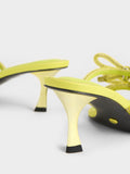 CHARLES & KEITH_Gem-Embellished Bow-Tie Mules_Yellow