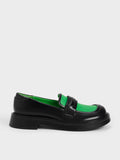 CHARLES & KEITH_Penelope Two-Tone Penny Loafers_Green