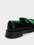 CHARLES & KEITH_Penelope Two-Tone Penny Loafers_Green