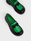 CHARLES & KEITH_Penelope Two-Tone Penny Loafers_Green