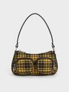 CHARLES & KEITH_Woven Check-Print Shoulder Bag_Multi