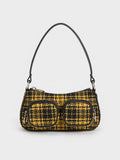 CHARLES & KEITH_Woven Check-Print Shoulder Bag_Multi