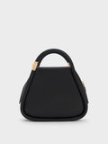 CHARLES & KEITH Lara Geometric Tote Bag Black