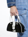 CHARLES & KEITH_Gabine Two-Tone Leather Top Handle Bag_Black