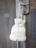 CHARLES & KEITH Shiloh Drawstring Bucket Bag White