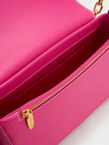 CHARLES & KEITH Astra Chain Handle Bag Fuchsia