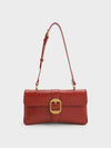 CHARLES & KEITH Eilith Buckled Bag Brick