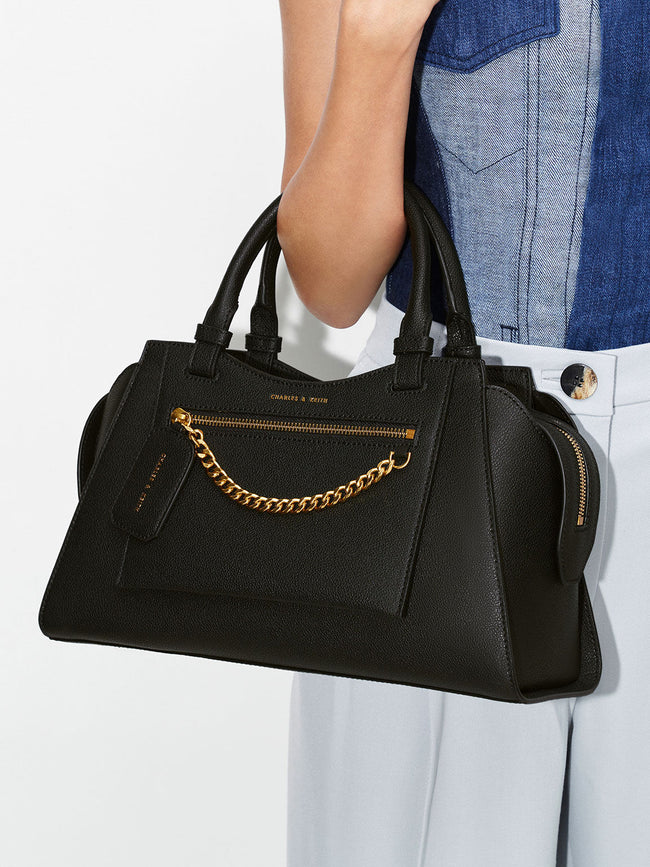 Trapeze tote bag on sale charles & keith