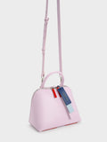 CHARLES & KEITH Cockade Bowling Bag Lilac