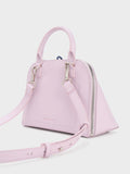 CHARLES & KEITH Cockade Bowling Bag Lilac