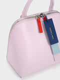 CHARLES & KEITH Cockade Bowling Bag Lilac