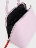 CHARLES & KEITH Cockade Bowling Bag Lilac