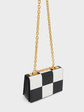 CHARLES & KEITH Georgette Chain Handle Checkered Bag Multi