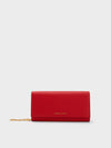 CHARLES & KEITH Front Flap Long Wallet Orange – Khit Zay