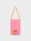 CHARLES & KEITH Kalinda Metallic Accent Phone Pouch Pink