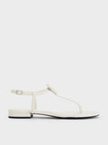 CHARLES & KEITH Koa Thong Sandals White