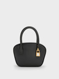 CHARLES & KEITH Suki Padlock Tote Bag Black