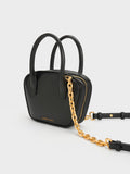 CHARLES & KEITH Suki Padlock Tote Bag Black