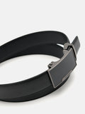 PEDRO Embossed Leather Automatic Belt - Black