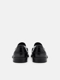 PEDRO Leather Penny Loafers - Black