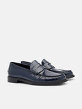 PEDRO Leather Penny Loafers - Navy