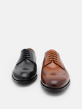 PEDRO Leather Brogue Derby Shoes - Black