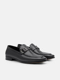 PEDRO Helix Leather Loafers - Black