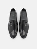 PEDRO Helix Leather Loafers - Black