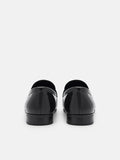 PEDRO Helix Leather Loafers - Black