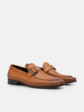 PEDRO Helix Leather Loafers - Camel