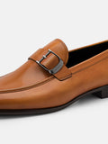 PEDRO Helix Leather Loafers - Camel