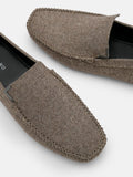 PEDRO Fabric Moccasins - Taupe