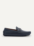 PEDRO Men Antonio Leather Moccasins - Navy