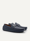 PEDRO Men Antonio Leather Moccasins - Navy