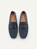 PEDRO Men Antonio Leather Moccasins - Navy