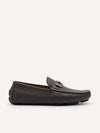 PEDRO Men Antonio Leather Moccasins - Dark Brown