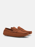 PEDRO Leather Penny Moccasins - Brown