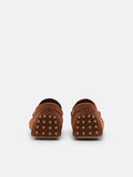 PEDRO Leather Penny Moccasins - Brown