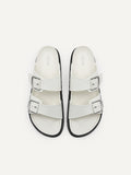 PEDRO Helix Slide Sandals - White